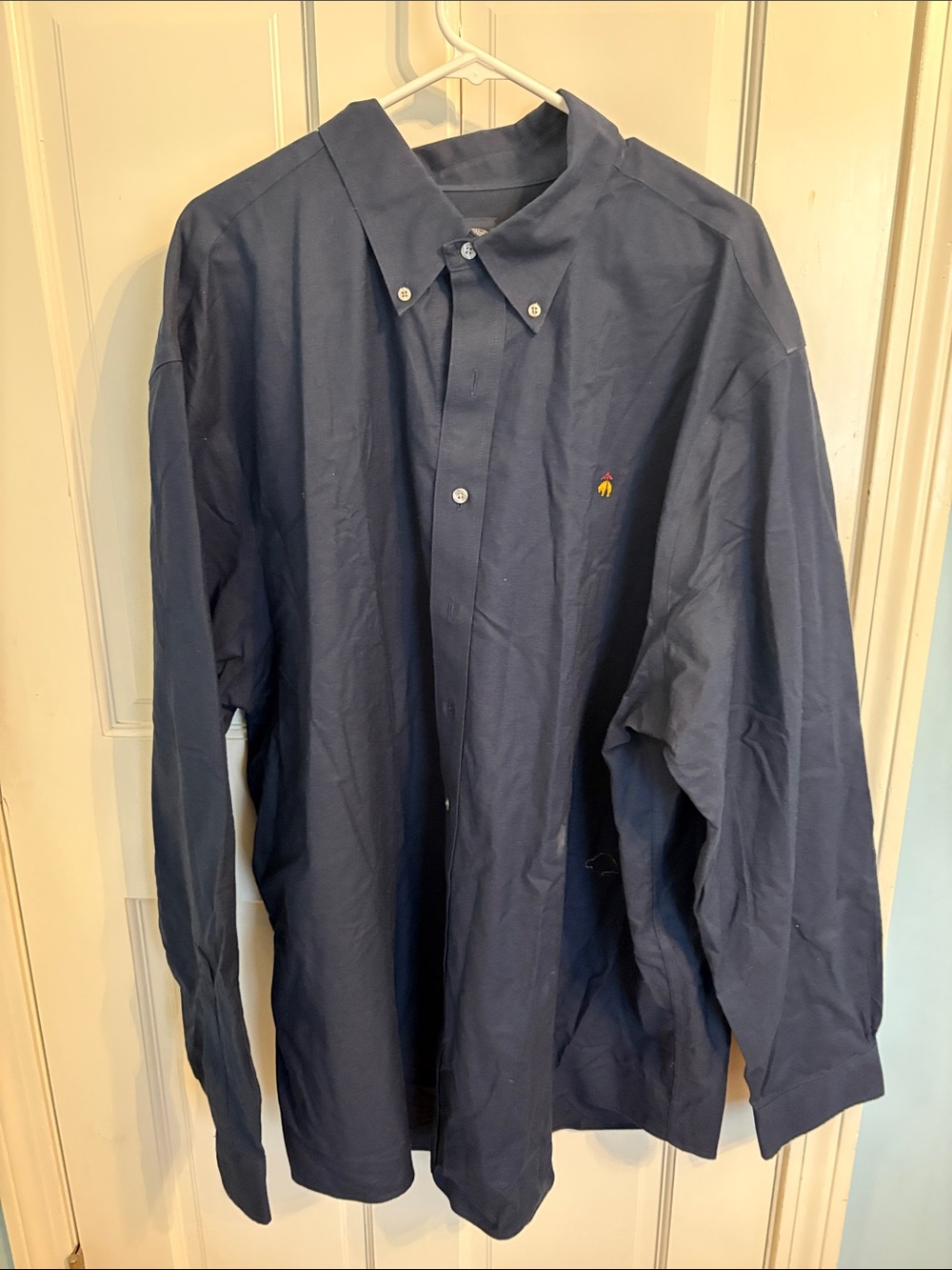 Brooks Brothers Navy Blue Button-Down Casual Shirt
